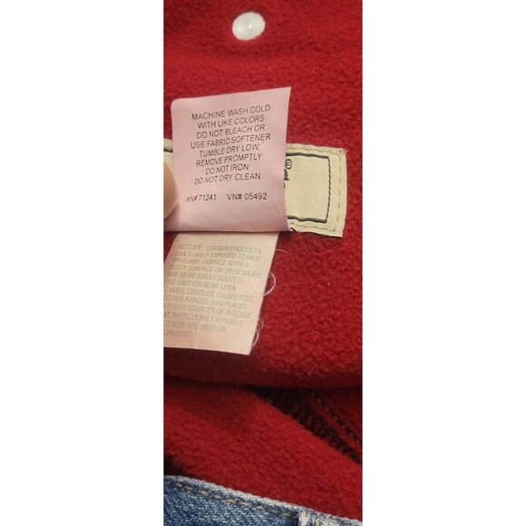 LL Bean Double L Relaxed Fit Fleece-Lined Blue Jeans Size 14 Women's - Picture 5 of 12